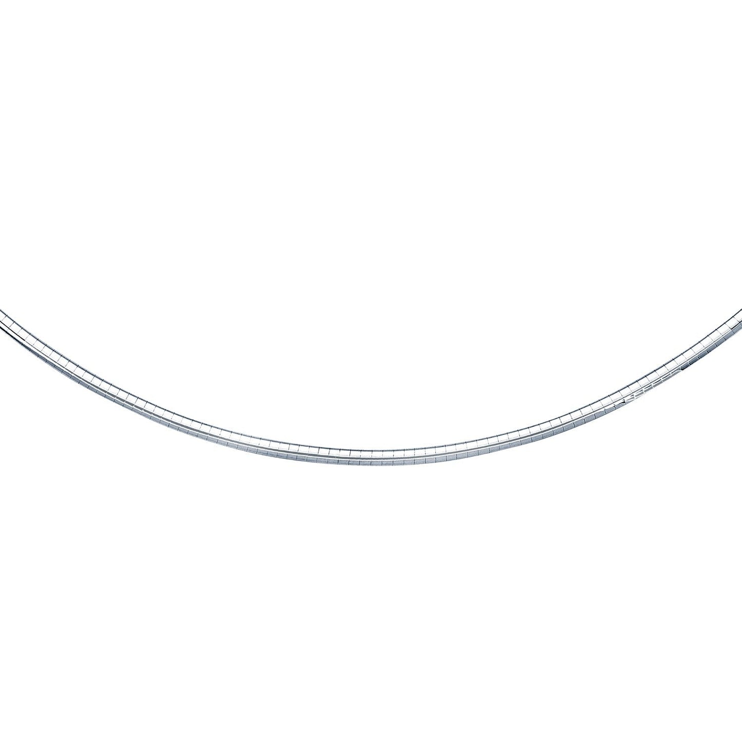 14k white gold omega chain necklace, 3 mm, by Bids.com on Tampa Home & Garden Store