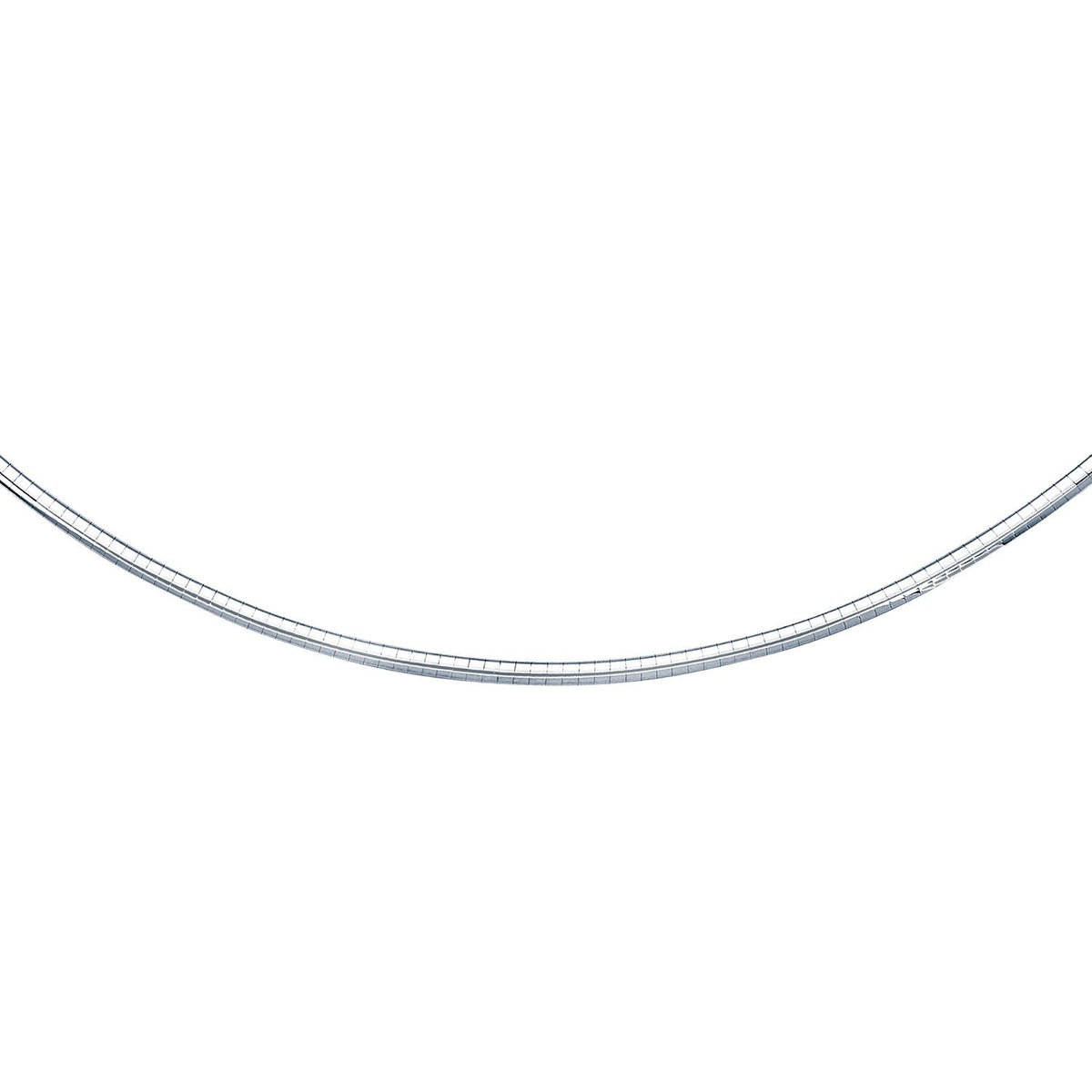 14k white gold omega chain necklace, 3 mm, by Bids.com on Tampa Home & Garden Store