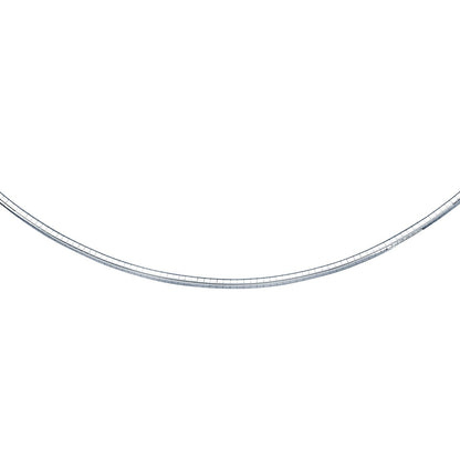 14k white gold omega chain necklace, 3 mm, by Bids.com on Tampa Home & Garden Store