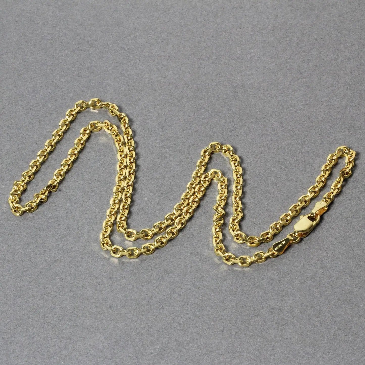 3.1mm 14k yellow gold diamond-cut cable link chain necklace on Tampa Home & Garden Store