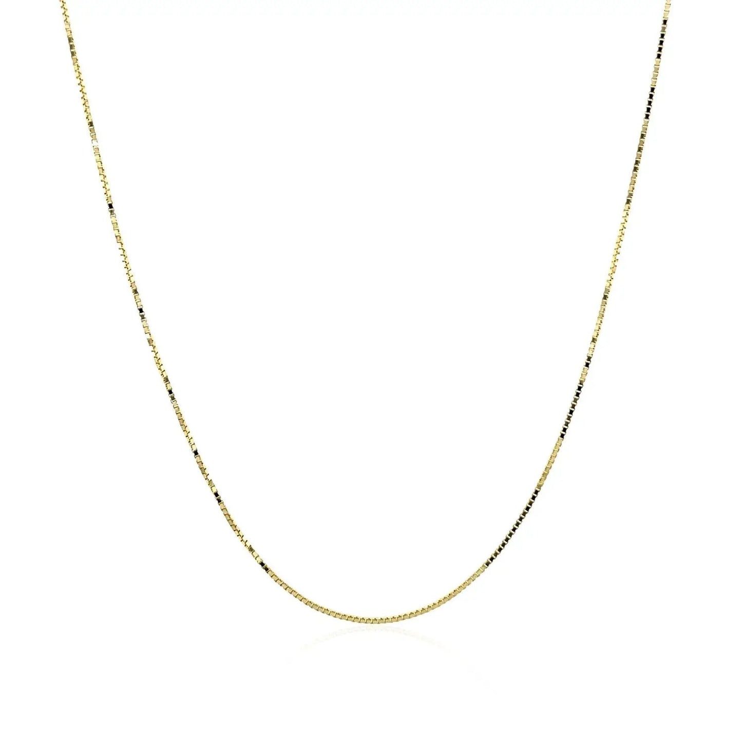14k Yellow Gold Classic Box Chain Necklace 0.6mm Bids.com on Tampa Home & Garden Store