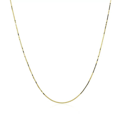 14k Yellow Gold Classic Box Chain Necklace 0.6mm Bids.com on Tampa Home & Garden Store