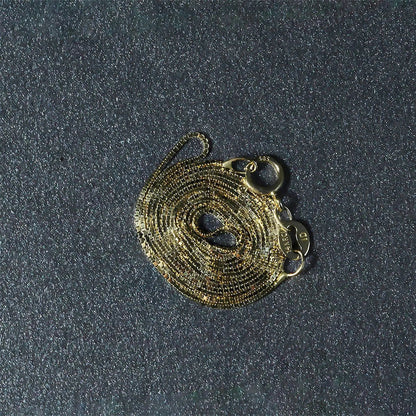 14k yellow gold box chain necklace with a circular spiral pendant, Bids.com on Tampa Home & Garden Store