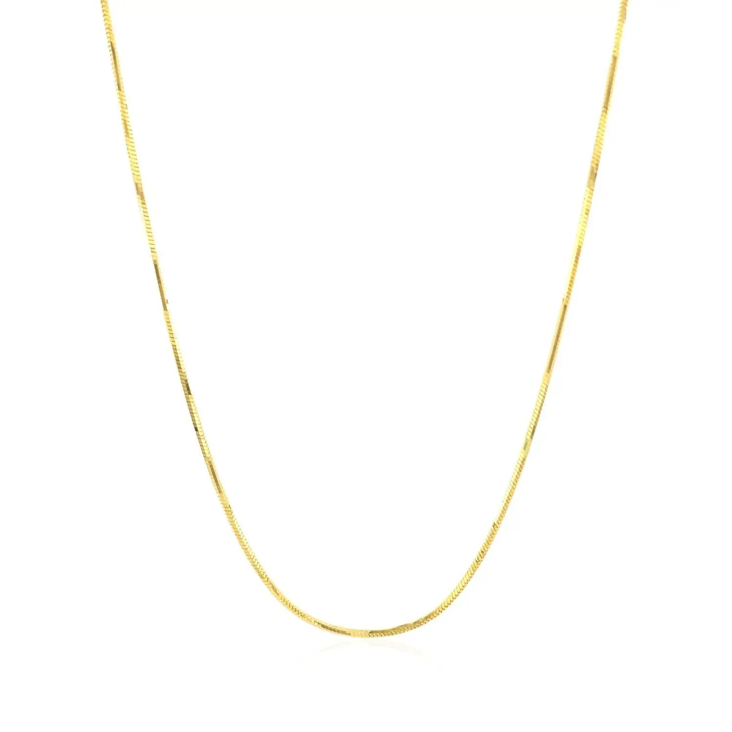 14k yellow gold octagonal snake chain necklace 0.8mm Bids.com on Tampa Home & Garden Store
