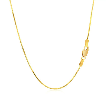 14k yellow gold octagonal shiny snake chain necklace 0.8mm by Bids.com on Tampa Home & Garden Store