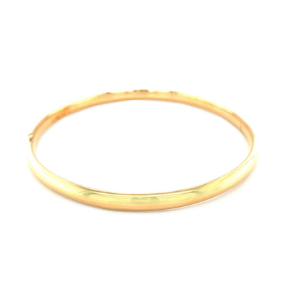 Classic 14k yellow gold bangle bracelet by Bids.com, 5.0mm width on Tampa Home & Garden Store