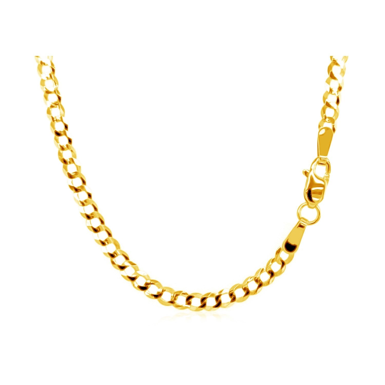 2.4mm 10k yellow gold curb chain necklace by Bids.com on Tampa Home & Garden Store