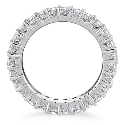 14k white gold eternity ring with round diamonds in common prong settings, Bids.com on Tampa Home & Garden Store