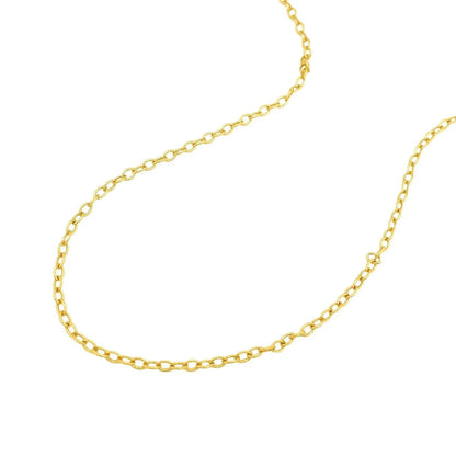 2.5mm 14k yellow gold pendant chain with textured links necklace on Tampa Home & Garden Store