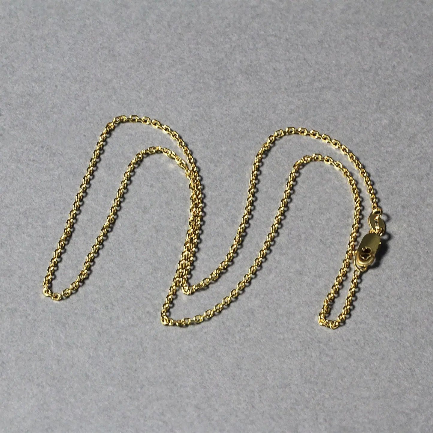 14k yellow gold diamond-cut cable link chain necklace 1.4mm on Tampa Home & Garden Store