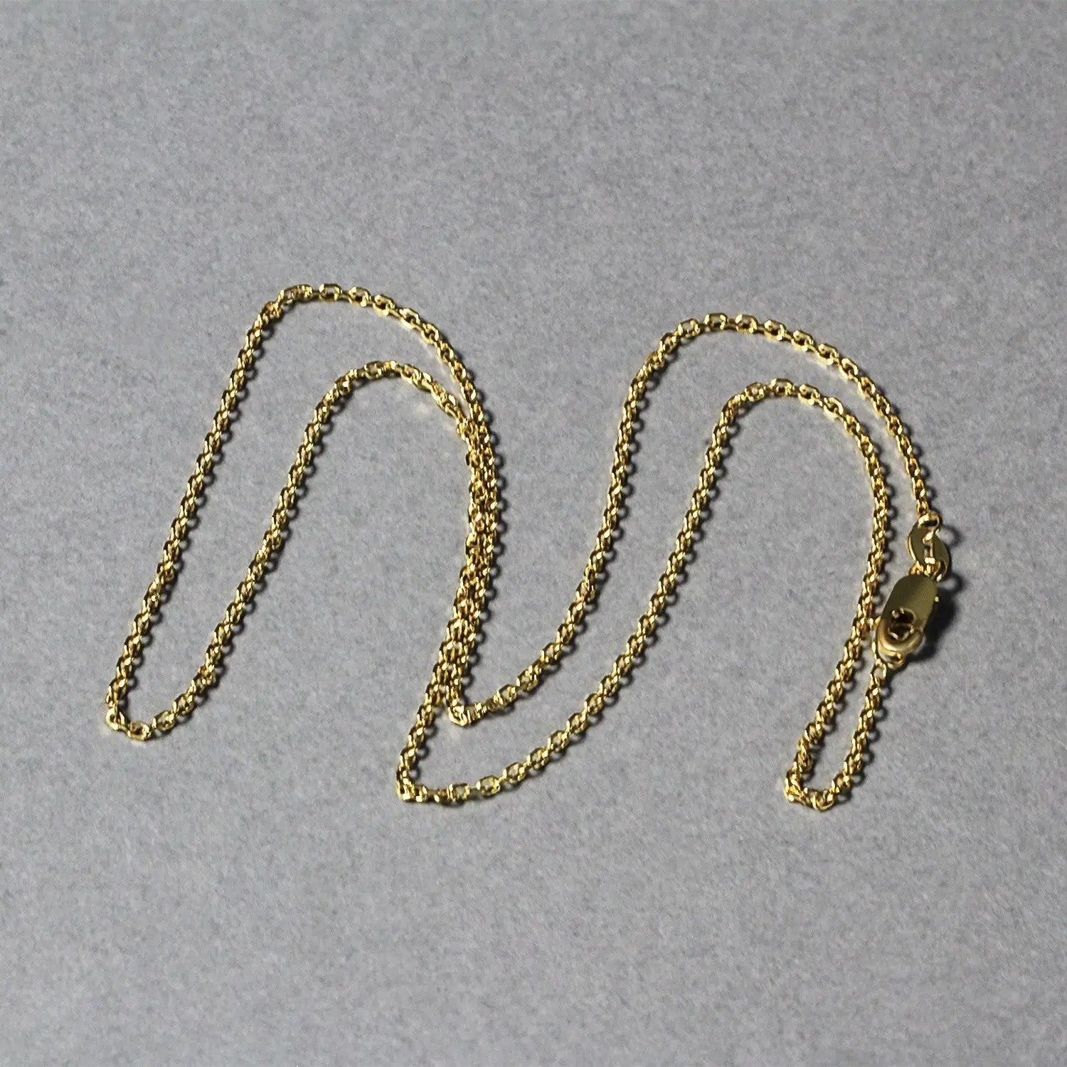 14k yellow gold diamond-cut cable link chain necklace 1.4mm on Tampa Home & Garden Store
