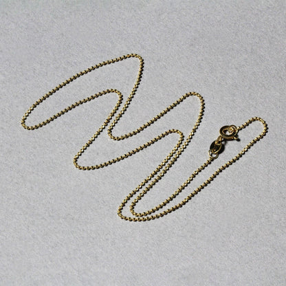 14k yellow gold diamond-cut bead chain necklace 1.0mm with lobster clasp Bids.com on Tampa Home & Garden Store