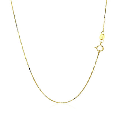 10k Yellow Gold Classic Box Chain Necklace 0.60 mm by Bids.com on Tampa Home & Garden Store