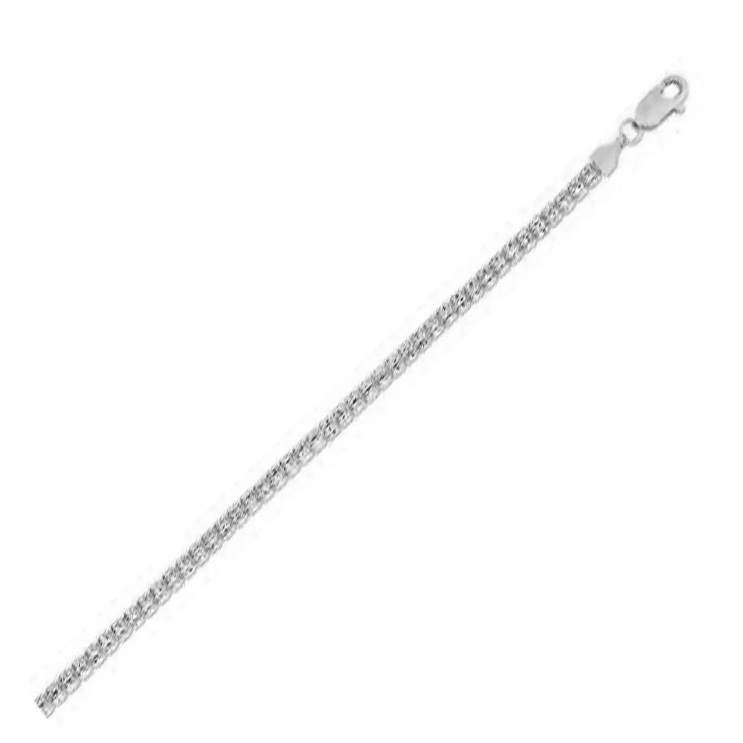 Ice Barrel Chain necklace in 14k white gold, 3.14 mm, by Bids.com on Tampa Home & Garden Store