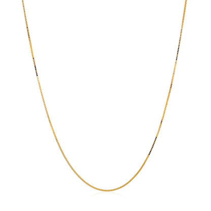 14k Yellow Gold Classic Box Chain Necklace 0.45mm by Bids.com on Tampa Home & Garden Store