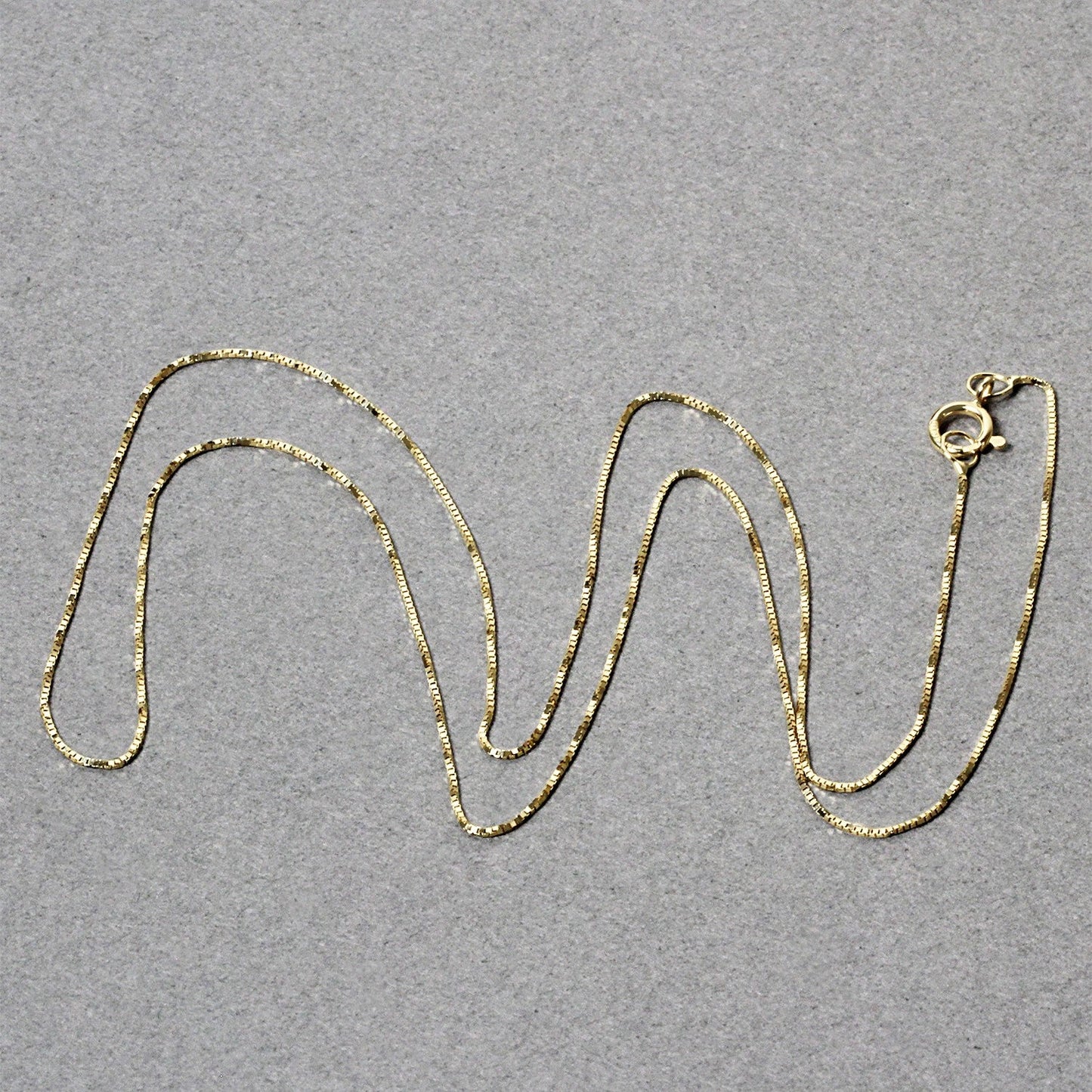 14k Yellow Gold Classic Box Chain Necklace 0.45mm by Bids.com on Tampa Home & Garden Store