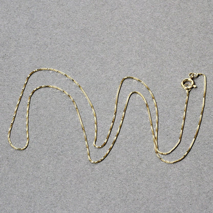 14k Yellow Gold Classic Box Chain Necklace 0.45mm by Bids.com on Tampa Home & Garden Store
