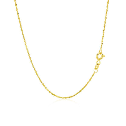10k yellow gold Singapore chain necklace 1.0mm Bids.com on Tampa Home & Garden Store