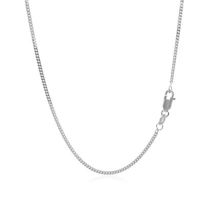 14k white gold gourmette chain necklace 1.5mm with lobster clasp by Bids.com on Tampa Home & Garden Store