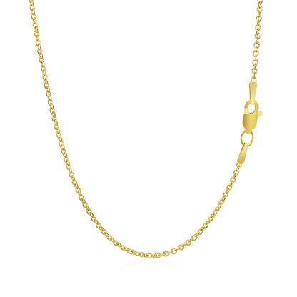 14k yellow gold Forsantina Lite 1.5mm cable link necklace Bids.com lobster clasp on Tampa Home & Garden Store