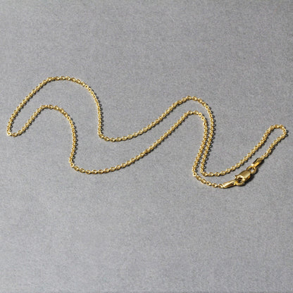 14k yellow gold Forsantina Lite cable chain necklace 1.5mm Bids.com on Tampa Home & Garden Store