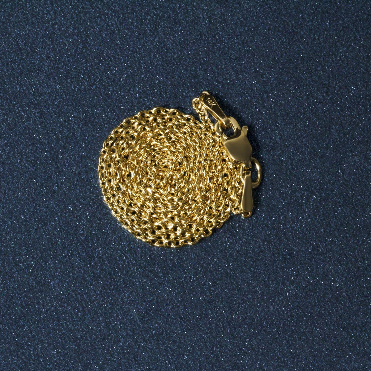 14k yellow gold Forsantina Lite cable link chain necklace 1.5mm with lobster clasp on Tampa Home & Garden Store