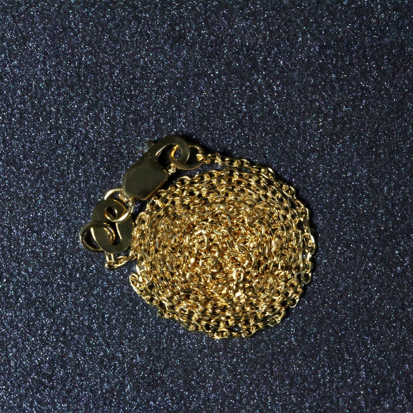 14k yellow gold diamond-cut cable link necklace, 0.8mm, coiled chain on Tampa Home & Garden Store