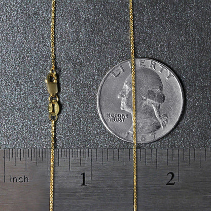 14k Yellow Gold Diamond Cut Cable Link Chain 0.8mm necklace Bids.com on Tampa Home & Garden Store
