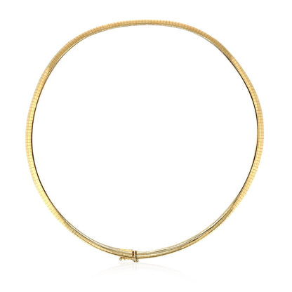 14k yellow gold omega-style chain necklace, 6 mm, Bids.com on Tampa Home & Garden Store