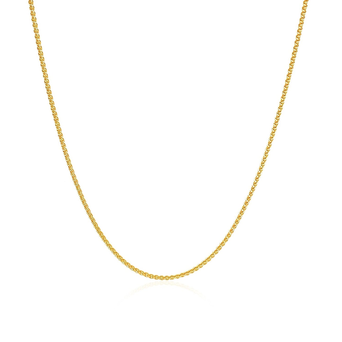 10k yellow gold wheat chain necklace 1.0mm by Bids.com on Tampa Home & Garden Store