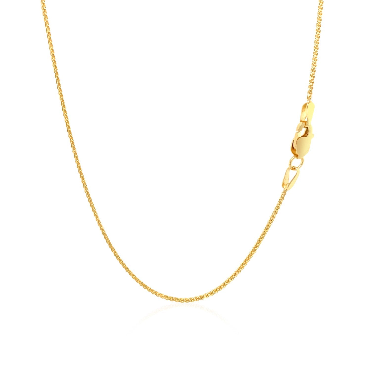10k yellow gold wheat chain necklace 1.0mm by Bids.com on Tampa Home & Garden Store
