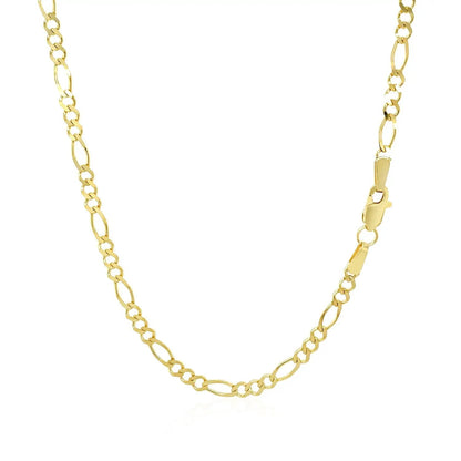 Figaro chain necklace 2.8mm solid 14k yellow gold by Bids.com with lobster clasp on Tampa Home & Garden Store