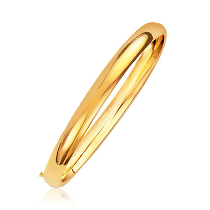 Classic Bangle in 14k Yellow Gold, 6.0mm wide on Tampa Home & Garden Store