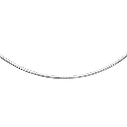 14k white gold Omega chain necklace, 4mm, by Bids.com on Tampa Home & Garden Store