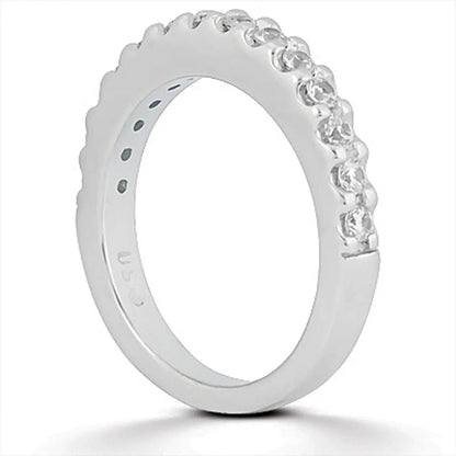 14k white gold shared-prong diamond wedding ring band by Bids.com on Tampa Home & Garden Store