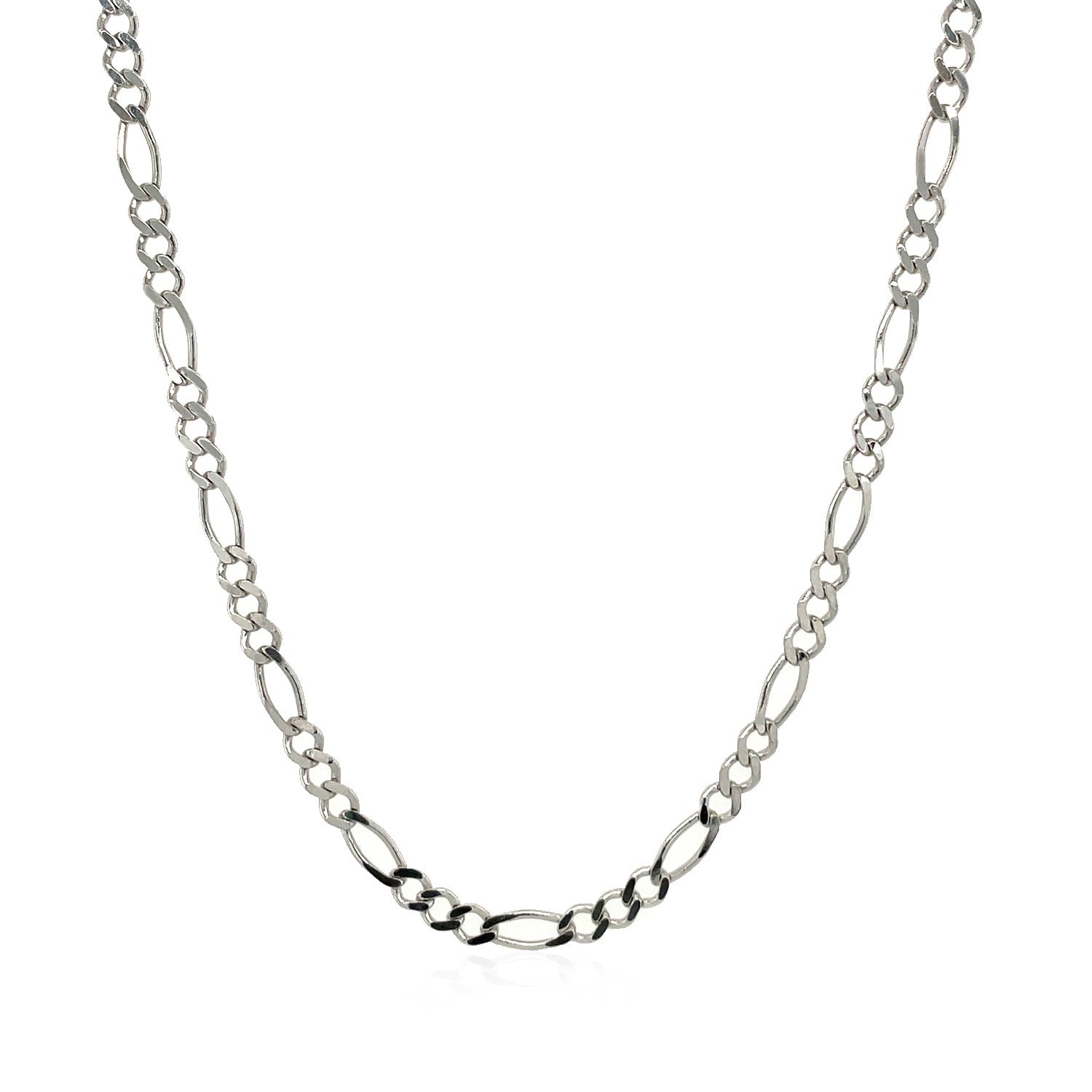 2.6mm 14k White Gold Solid Figaro Chain necklace by Bids.com on Tampa Home & Garden Store
