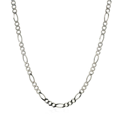 2.6mm 14k White Gold Solid Figaro Chain necklace by Bids.com on Tampa Home & Garden Store