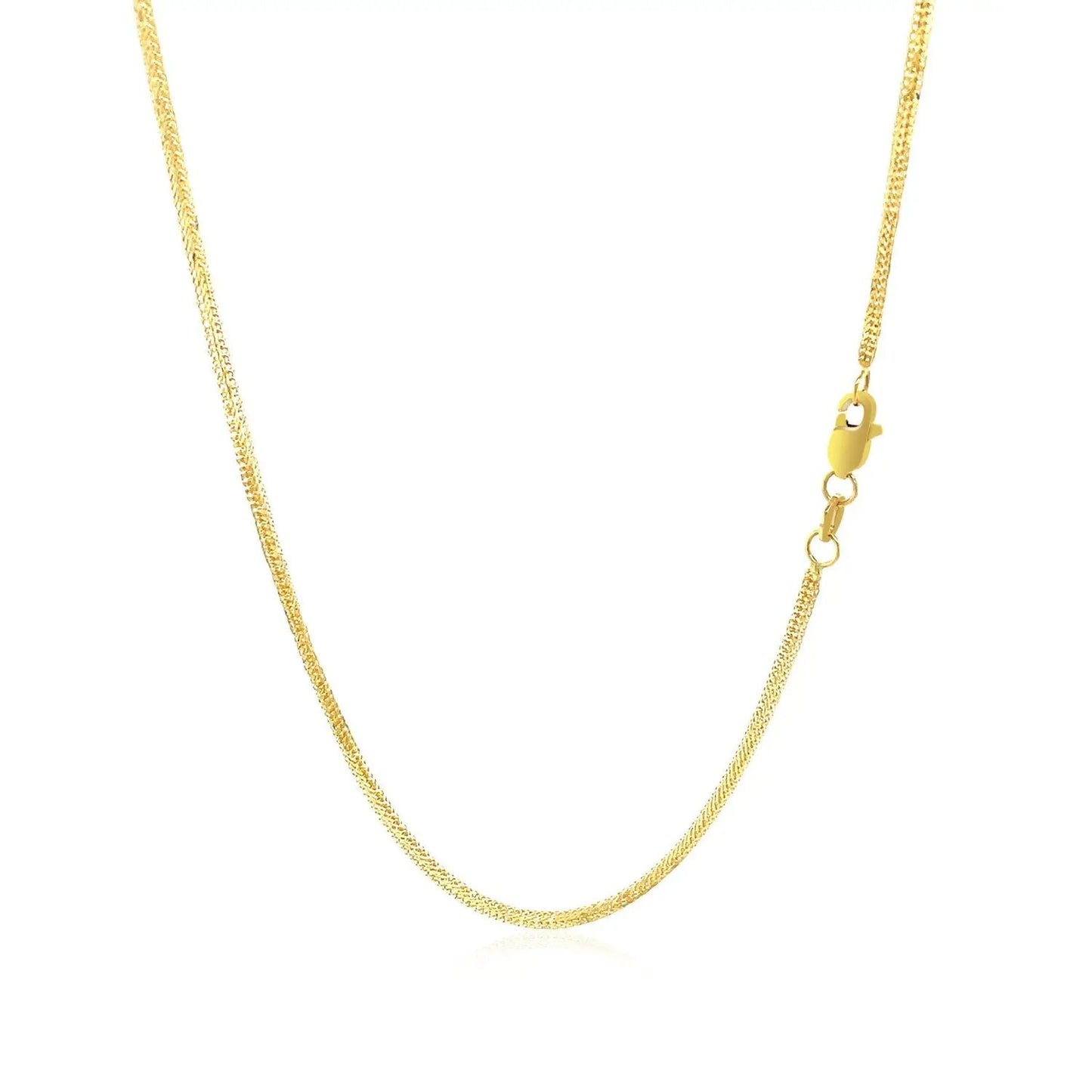 14k yellow gold foxtail 1.0mm chain necklace with lobster clasp by Bids.com on Tampa Home & Garden Store