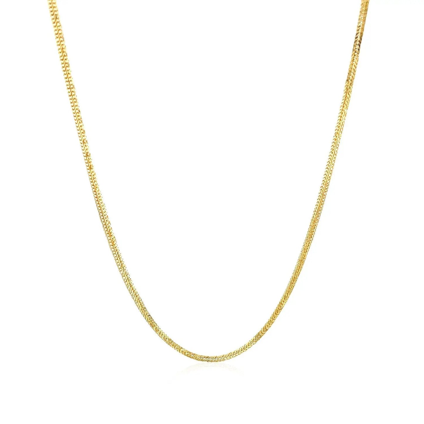 14k yellow gold foxtail 1.0mm chain necklace by Bids.com on Tampa Home & Garden Store