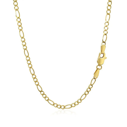 3.0mm 10k yellow gold solid Figaro chain necklace with lobster clasp by Bids.com on Tampa Home & Garden Store