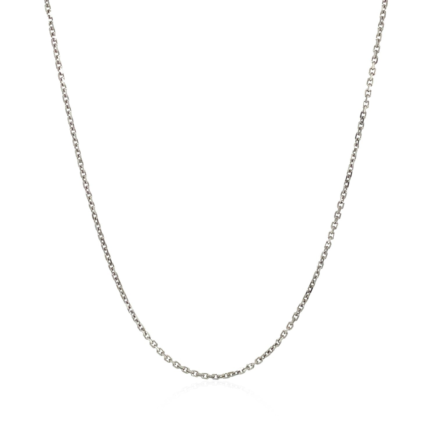 18k white gold cable chain necklace 1.1mm by Bids.com on Tampa Home & Garden Store