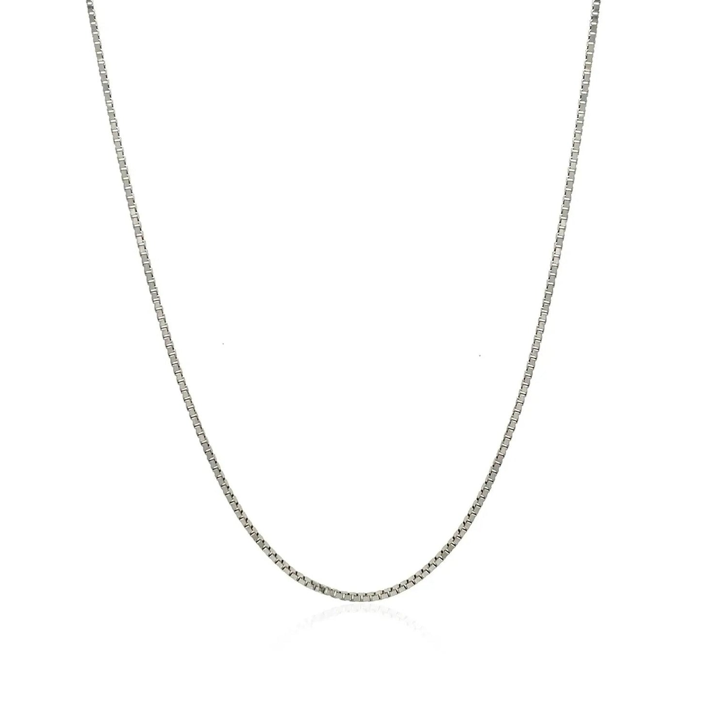 14k white gold classic box chain necklace 1.0mm by Bids.com on Tampa Home & Garden Store