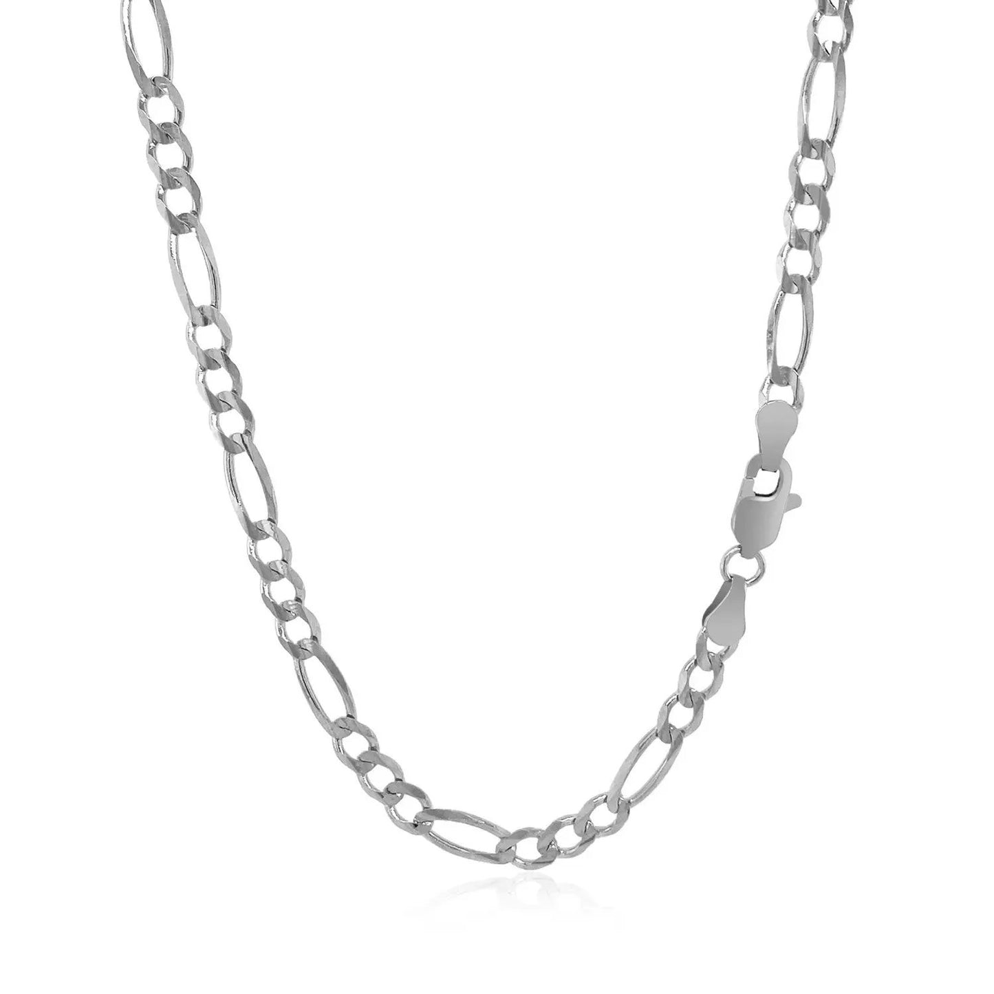 Figaro chain necklace 3.8mm solid 14k white gold by Bids.com on Tampa Home & Garden Store