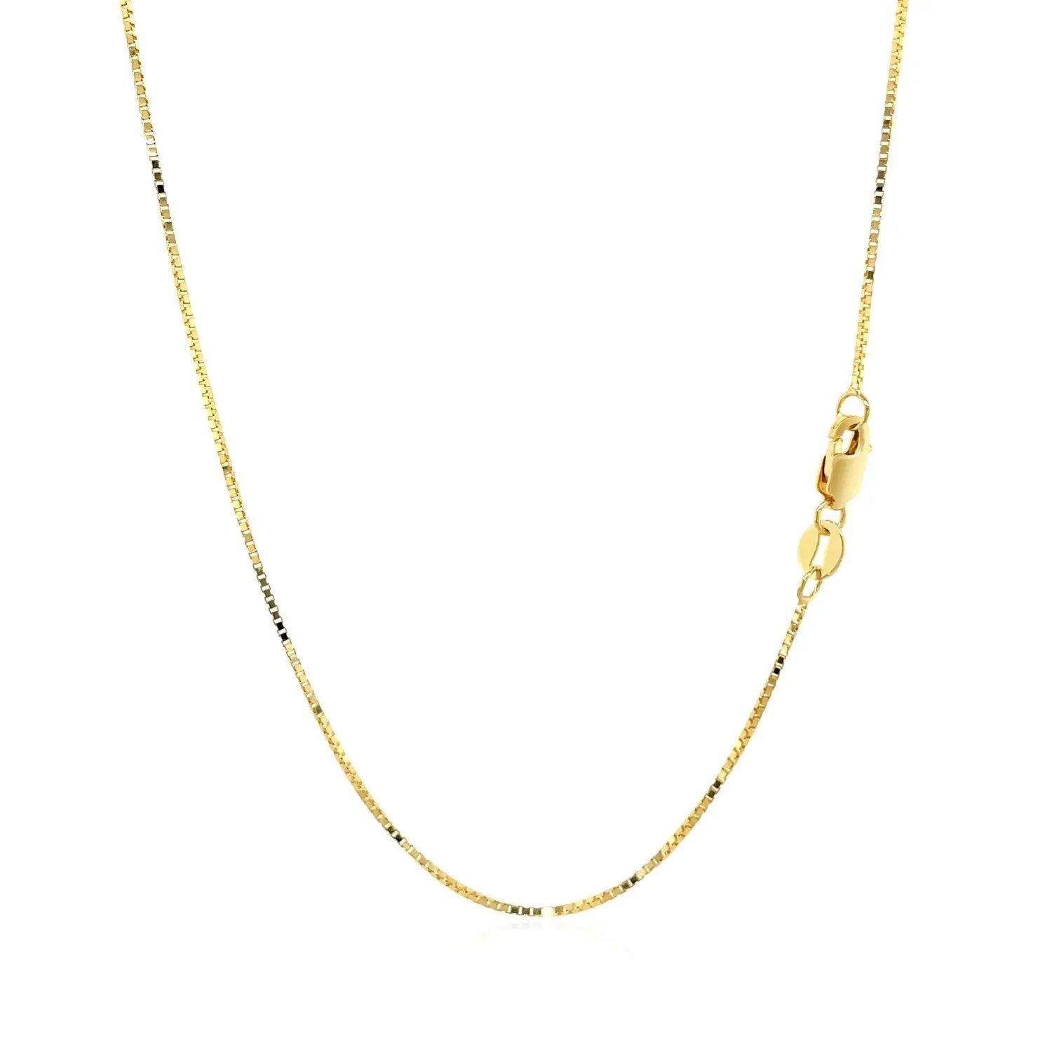 14k yellow gold box chain necklace 0.7mm by Bids.com on Tampa Home & Garden Store