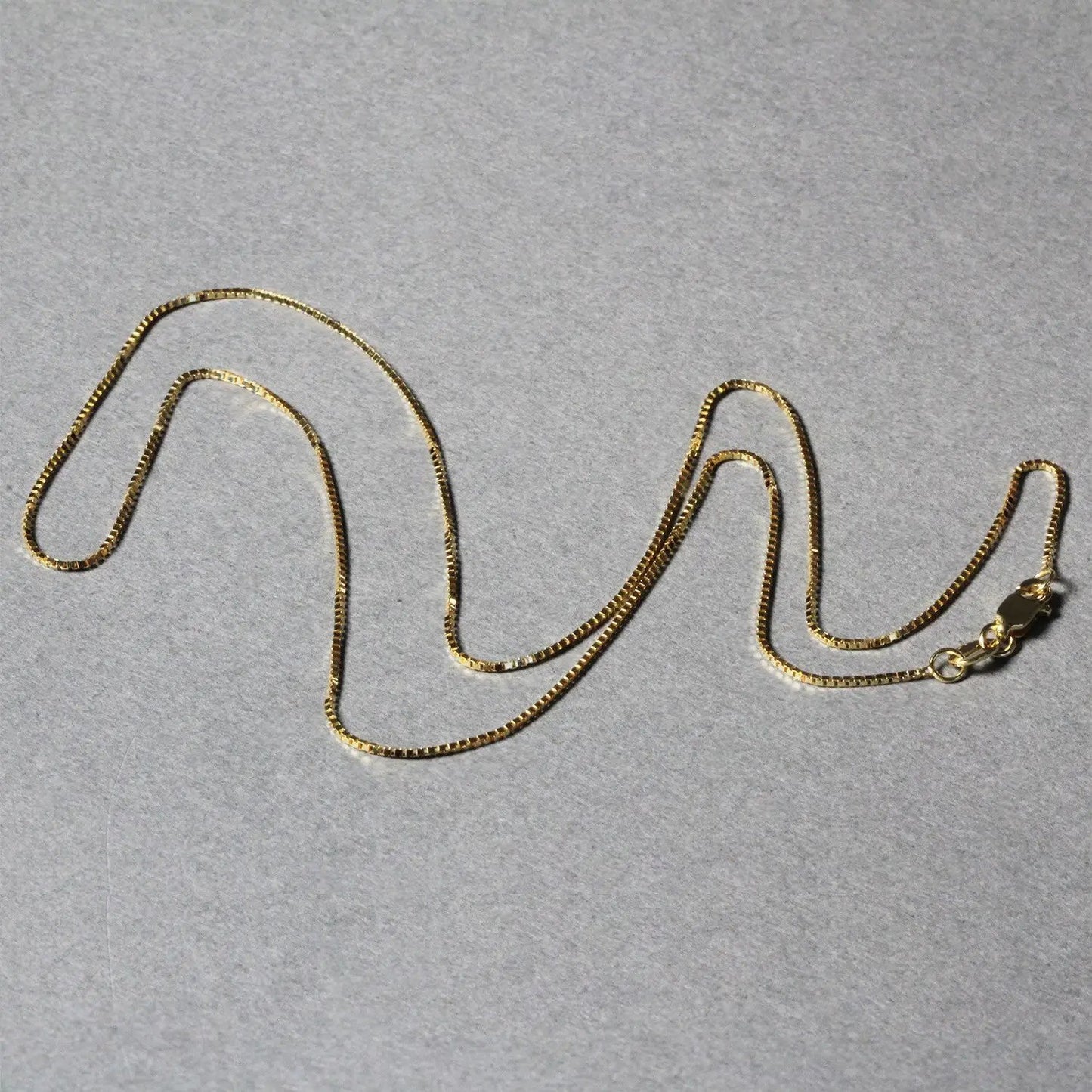 14k yellow gold classic box chain necklace 0.7mm Bids.com on Tampa Home & Garden Store