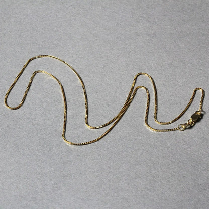 14k yellow gold classic box chain necklace 0.7mm Bids.com on Tampa Home & Garden Store