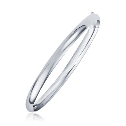 Bids.com Classic Bangle in 14k white gold, 6.0mm polished finish on Tampa Home & Garden Store