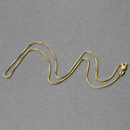 14k yellow gold classic box chain necklace 1.0mm by Bids.com on Tampa Home & Garden Store