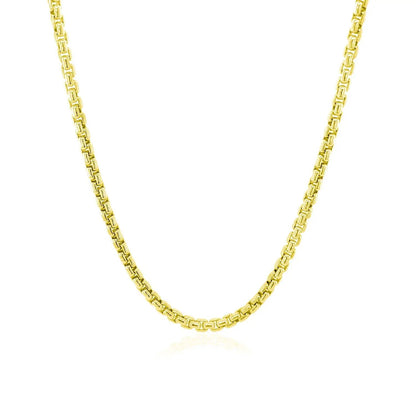 Necklace 2.4mm 14k yellow gold round box chain by Bids.com on Tampa Home & Garden Store