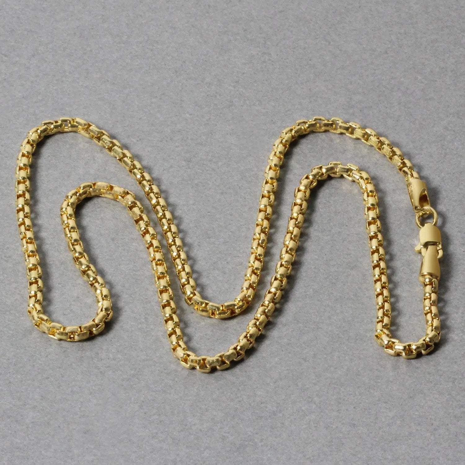Necklace 2.4mm 14k yellow gold round box chain by Bids.com with lobster clasp on Tampa Home & Garden Store